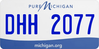 MI license plate DHH2077