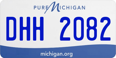 MI license plate DHH2082