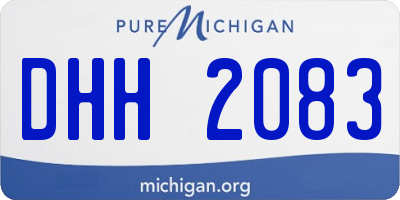 MI license plate DHH2083