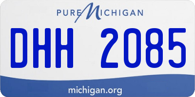 MI license plate DHH2085