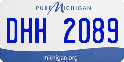 MI license plate DHH2089