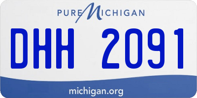 MI license plate DHH2091