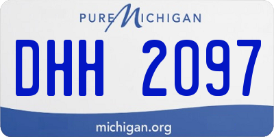 MI license plate DHH2097