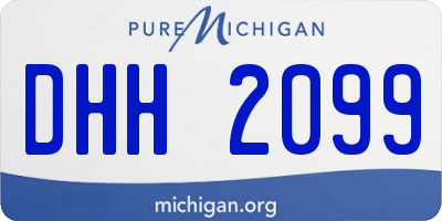 MI license plate DHH2099