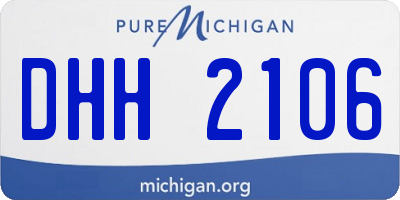 MI license plate DHH2106