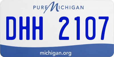 MI license plate DHH2107
