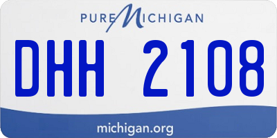 MI license plate DHH2108
