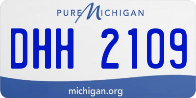 MI license plate DHH2109