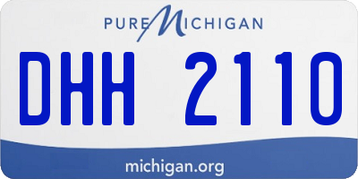 MI license plate DHH2110