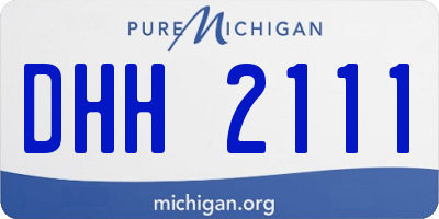 MI license plate DHH2111