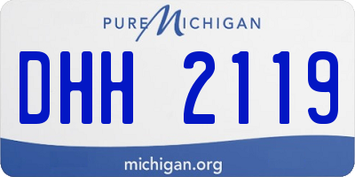 MI license plate DHH2119