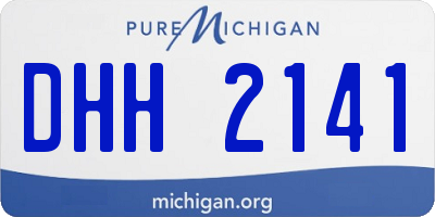 MI license plate DHH2141