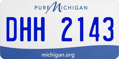MI license plate DHH2143
