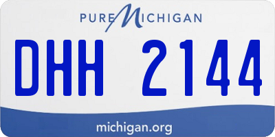 MI license plate DHH2144