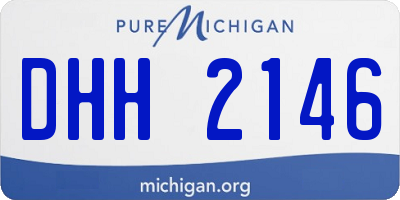MI license plate DHH2146