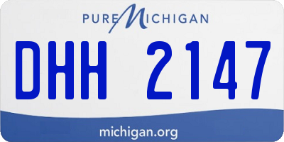 MI license plate DHH2147