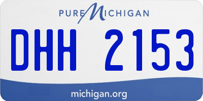 MI license plate DHH2153