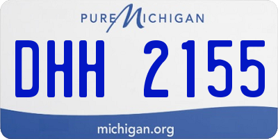 MI license plate DHH2155