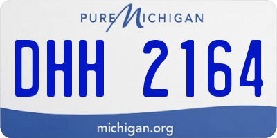 MI license plate DHH2164