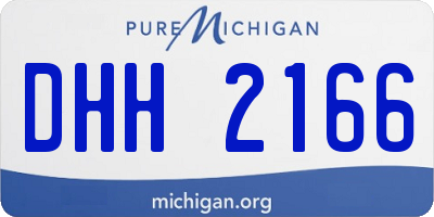 MI license plate DHH2166