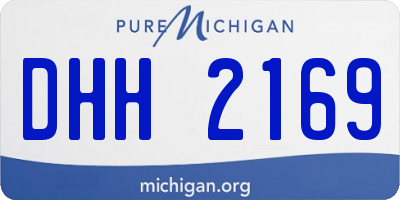 MI license plate DHH2169