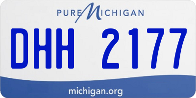 MI license plate DHH2177