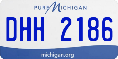 MI license plate DHH2186