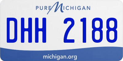 MI license plate DHH2188