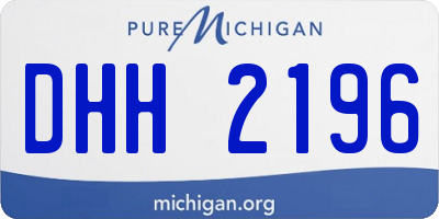 MI license plate DHH2196