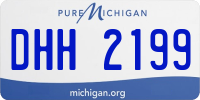 MI license plate DHH2199