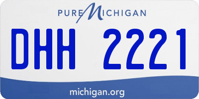 MI license plate DHH2221