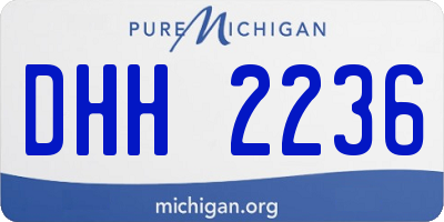 MI license plate DHH2236