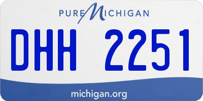 MI license plate DHH2251