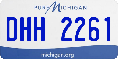 MI license plate DHH2261