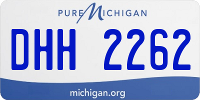 MI license plate DHH2262