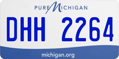 MI license plate DHH2264