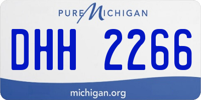 MI license plate DHH2266