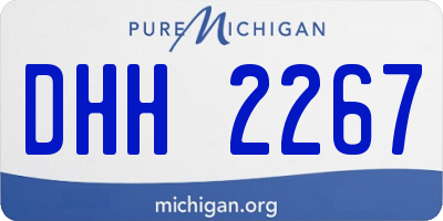 MI license plate DHH2267