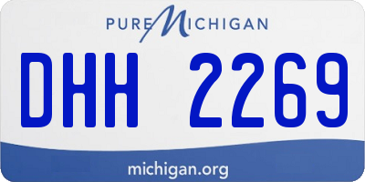 MI license plate DHH2269