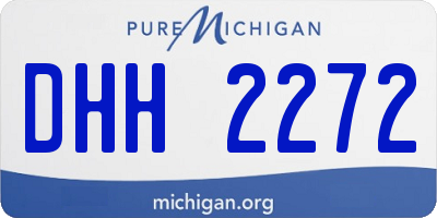 MI license plate DHH2272