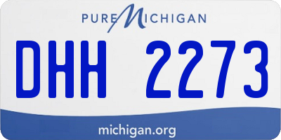 MI license plate DHH2273