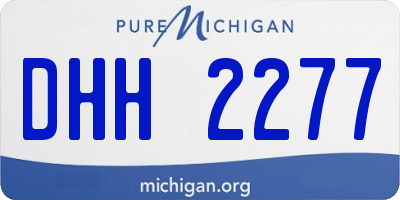 MI license plate DHH2277