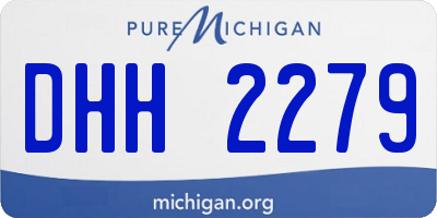 MI license plate DHH2279
