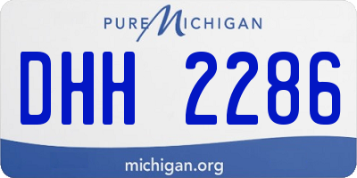 MI license plate DHH2286
