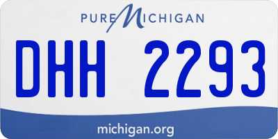 MI license plate DHH2293