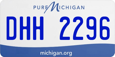 MI license plate DHH2296