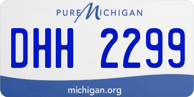 MI license plate DHH2299