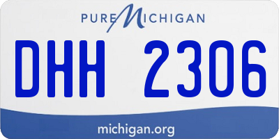 MI license plate DHH2306