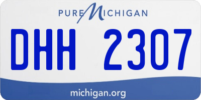 MI license plate DHH2307