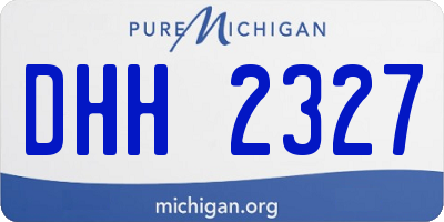 MI license plate DHH2327